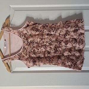 Blush Pink Ruffled tank top